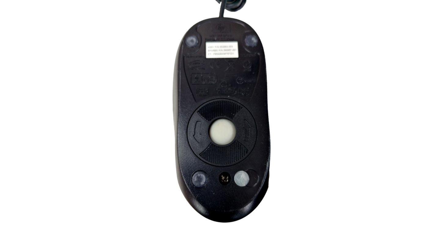 Vintage HP 2-Button Mechanical Trackball PS/2 Mouse 334684-003 390937-001