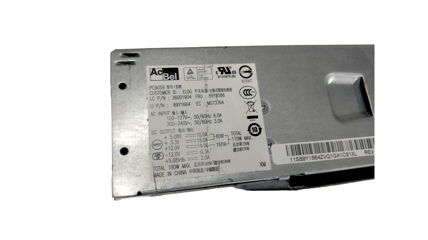 Lenovo AcBel 89Y8586 PC9059 180W Desktop Power Supply
