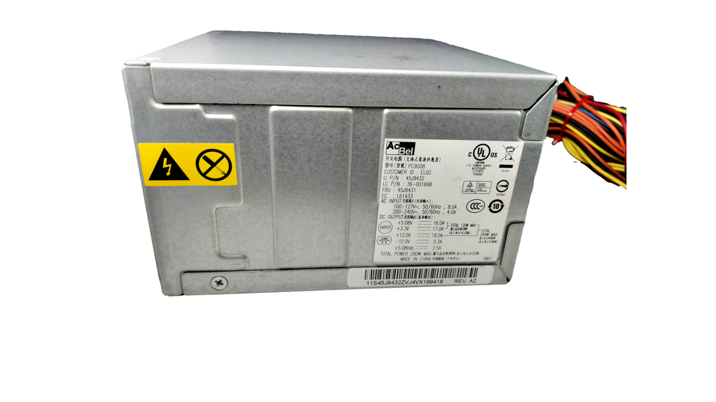 AcBel 280w Power Supply PC9008 45J9432 