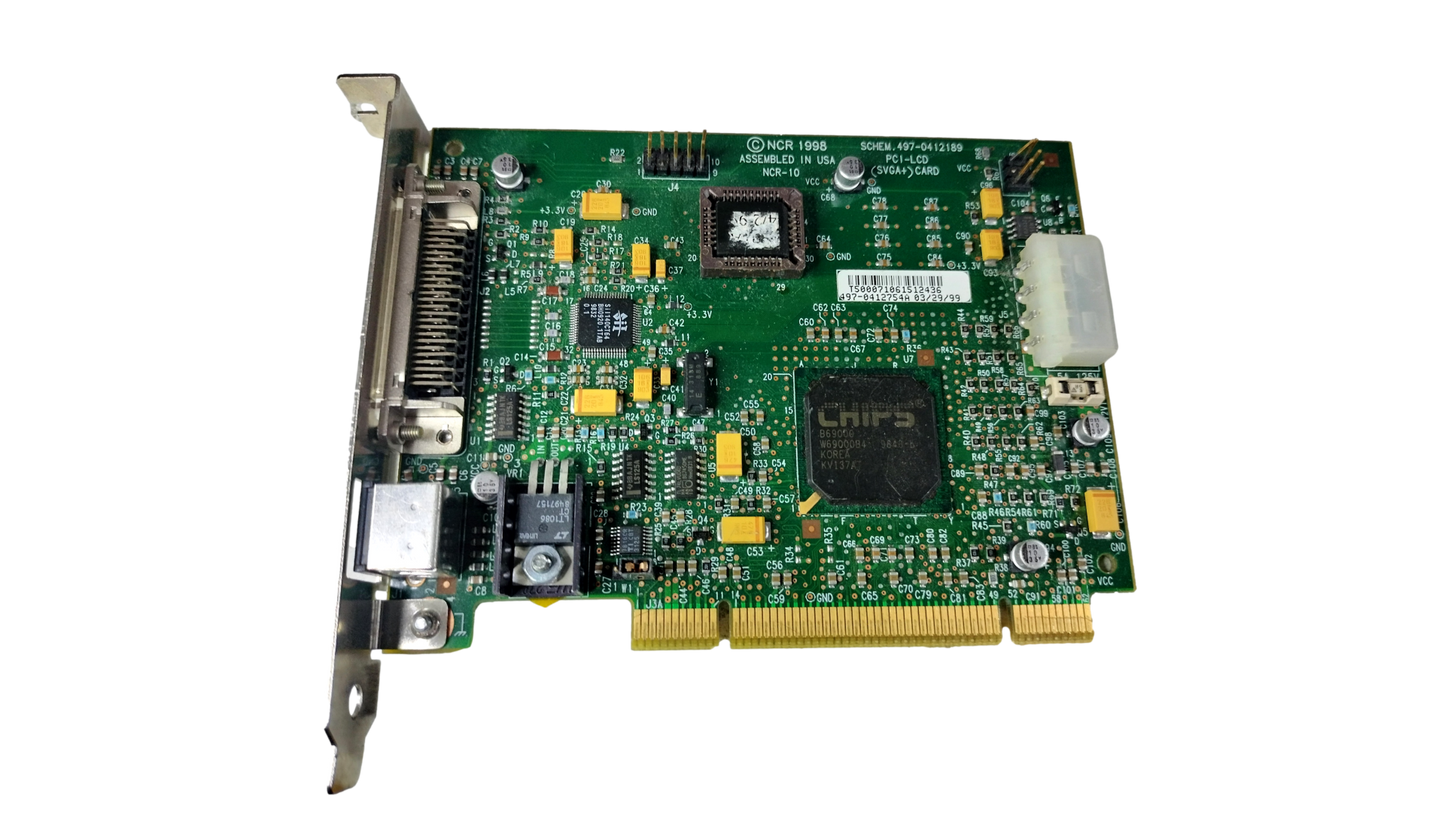 NCR NCRC-10 PCI-LCD SCHEM.497-0412189 SVGA+)CARD