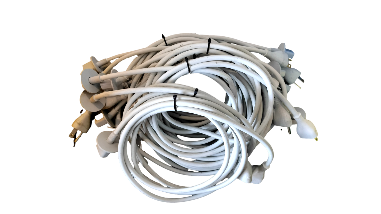 Lot of 15 Apple iMac 6 FT Power Cord 3-Prong Cable
