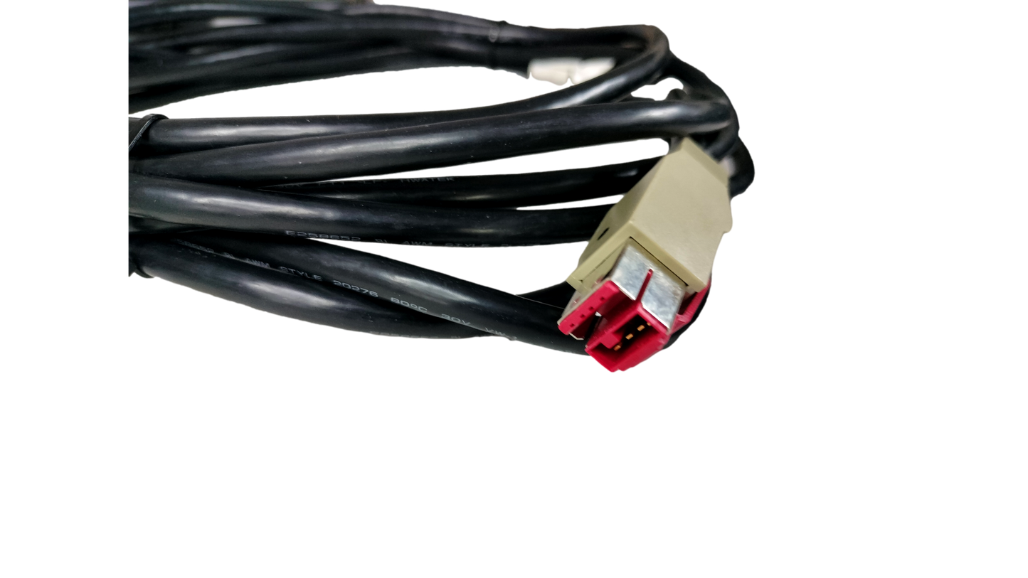 New NCR 1432-C404-0040 24v  13ft Powered USB Receipt Printer Power Cable 497-0473052