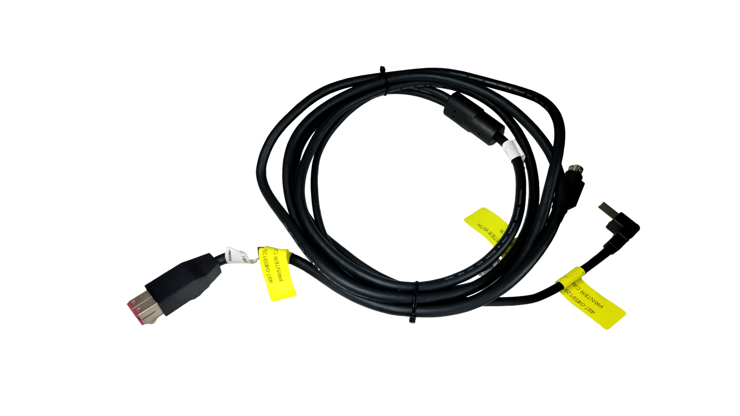 NCR 13ft 24v Powered USB Data Receipt Printer Power Cable 497-0459129