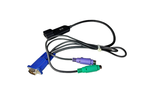 HP 520-290-005 KVM LAN Ethernet Interface Adapter PS2 VGA 286597-001