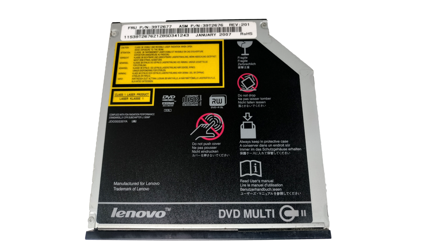 Lenovo UJ-842 CD-RW/DVD Multi Laptop Optical Drive 39T2687 39T2737 39T2677 T60