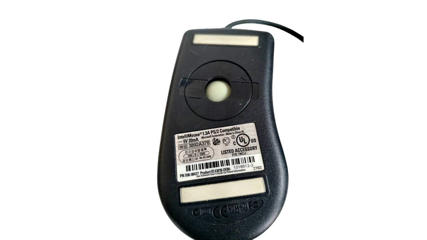 Dell Microsoft IntelliMouse 1.3A PS/2 Mouse