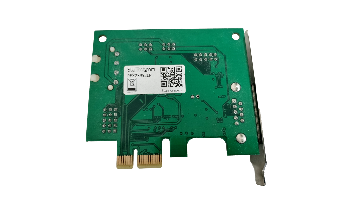 Startech.com 2 Ports RS232 DB9 Low Profile PCIe Serial COM Card PEX2S952LP