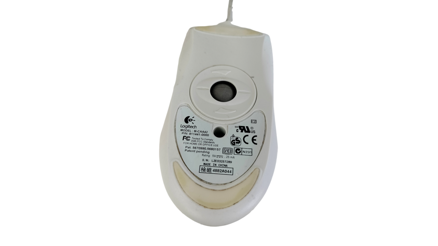 LOGITECH M-CAA42 PS/2 2 BUTTON WIRED BALL MOUSE 811441-0000
