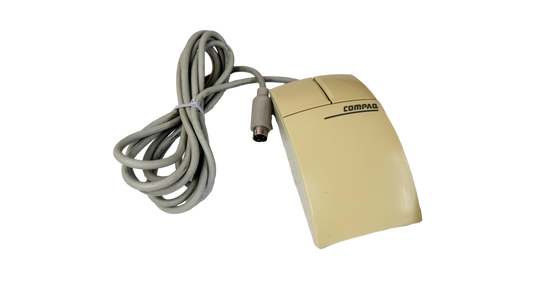 Vintage Compaq  M-SF-14 PS/2 Two Button Ball Mouse 141649-001