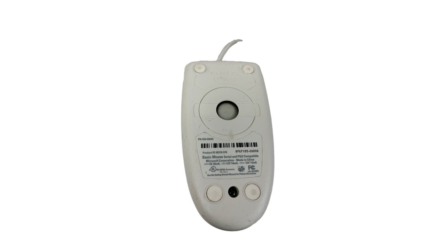 Vintage Microsoft Basic Mouse Serial & PS/2 Compatible X03-69945