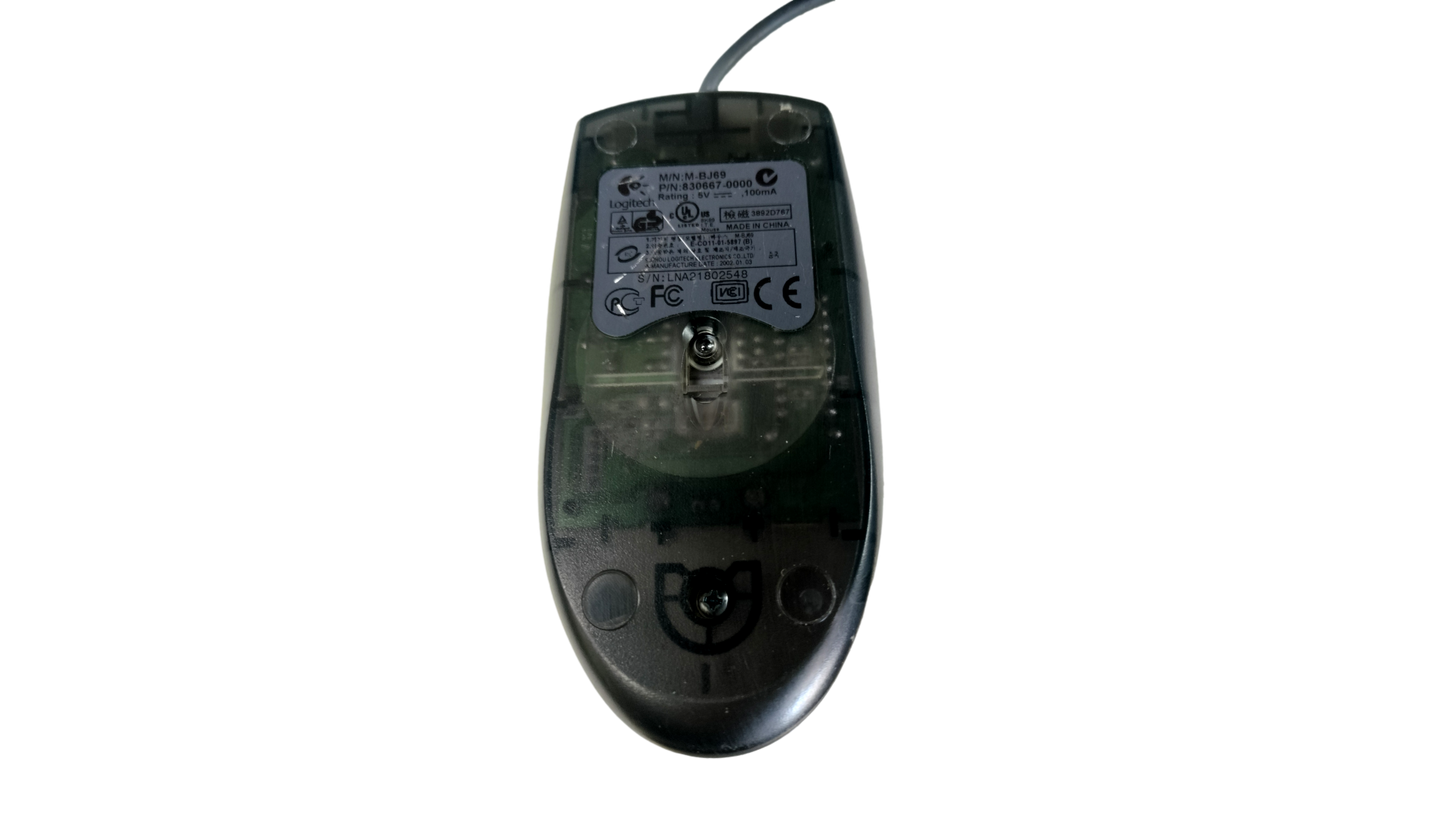Logitech M-BJ69 Optical Wired Scroll 3 Button Wheel Computer Mouse