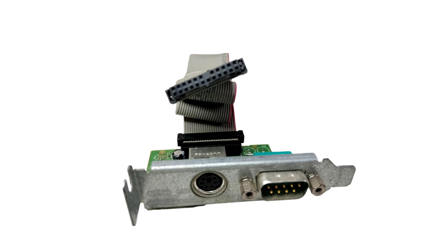 OEM Dell Y9001 Serial & PS/2 Add-in Card w/ Cable