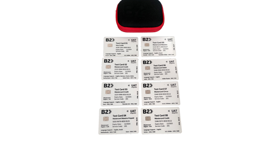 B2 UAT 8-Digit BIN EMV Test Card Set 8 Cards