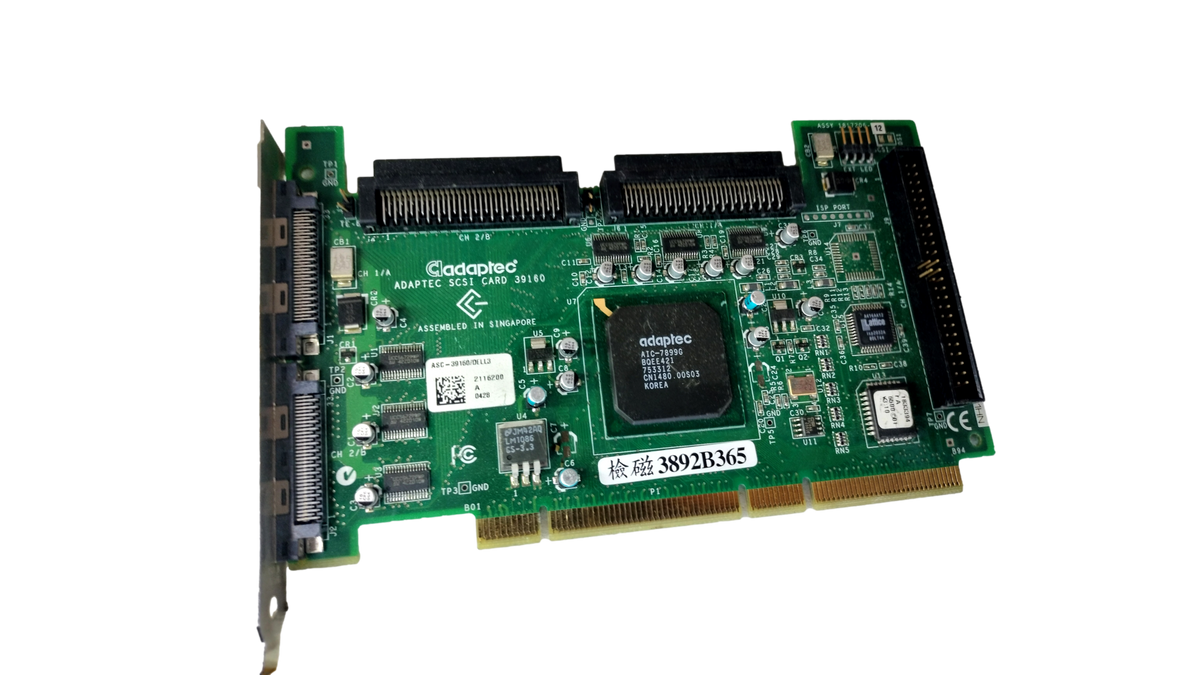 Adaptec ASC-39160 50+68-pin PCI-X SCSI Controller Card 360MG