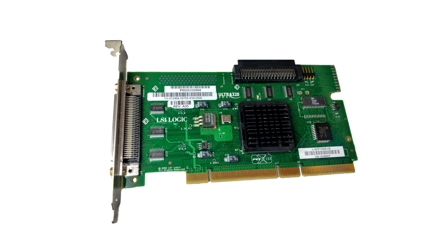 Dell LSI LOGIC LSI21320-IS ULTRA320 PCI-X SCSI Host Adaptor Card 0T2484