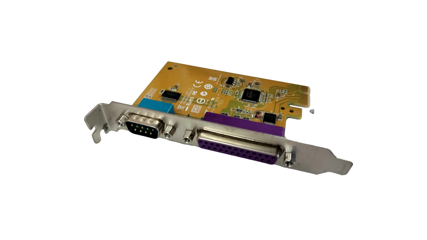 Dell Sunix Serial RS-232 Parallel PCIe Expansion Card YCJ65