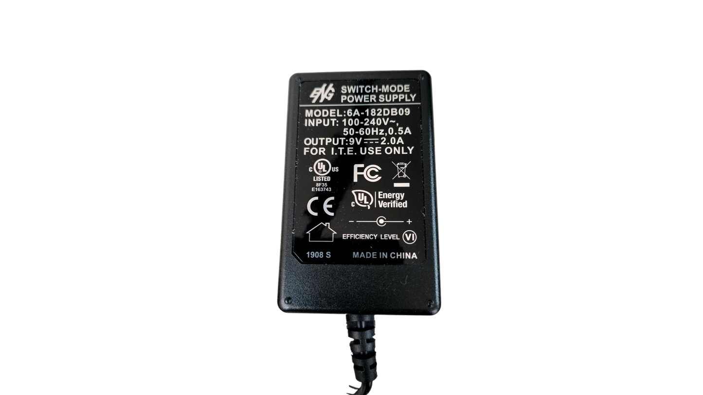 New ENG 6A-182DB09 9V 2A Power Supply Adapter