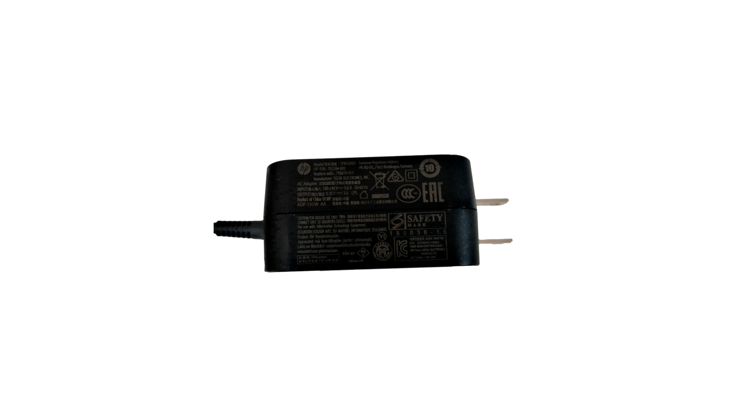 HP Pro Tablet TPN-DA01 5.25V 3A USB-C Charger 792584-003