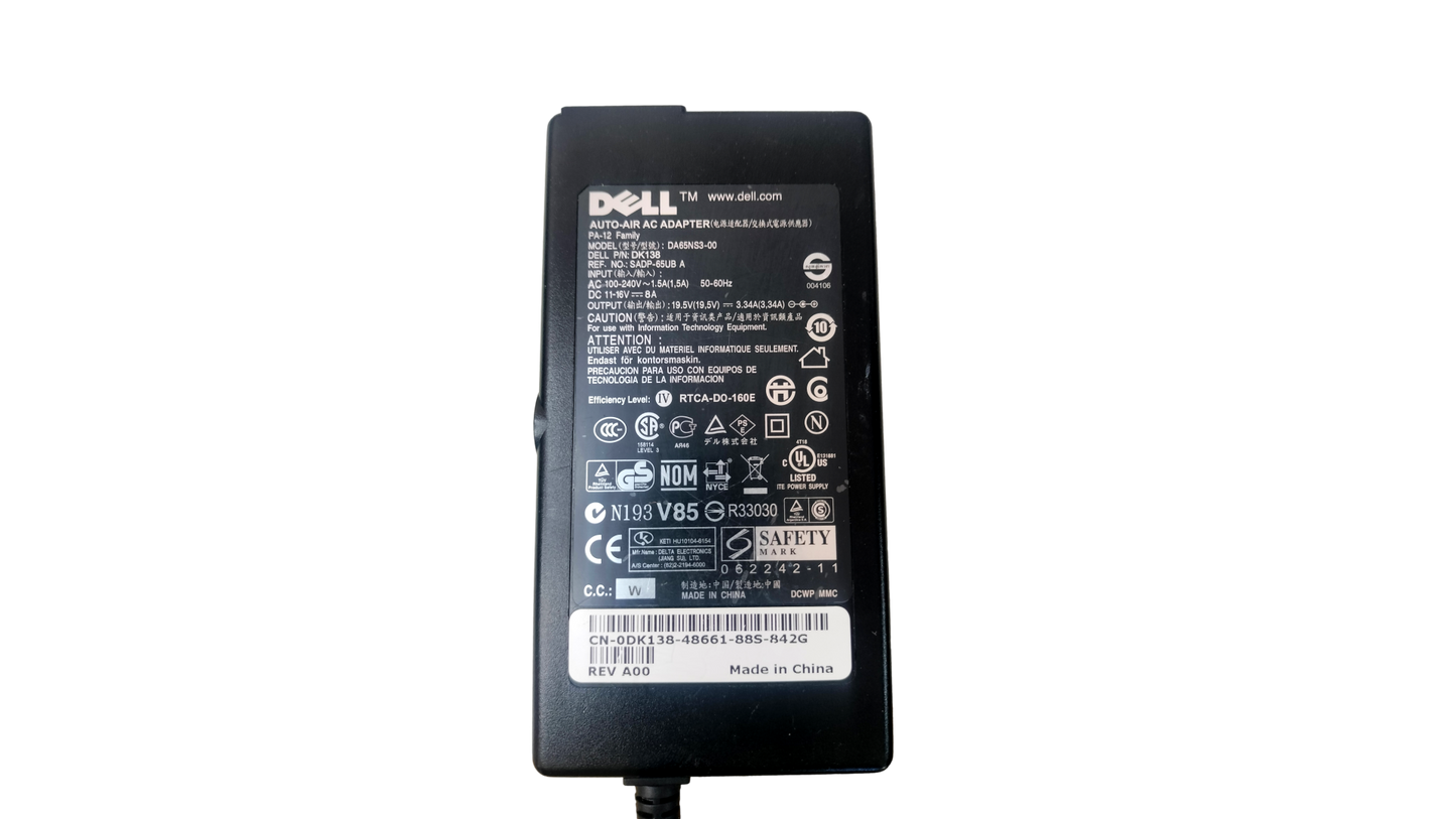 Dell Slim Auto Air AC Adapter 19.5V 3.34A DA65NS3-00 Charger