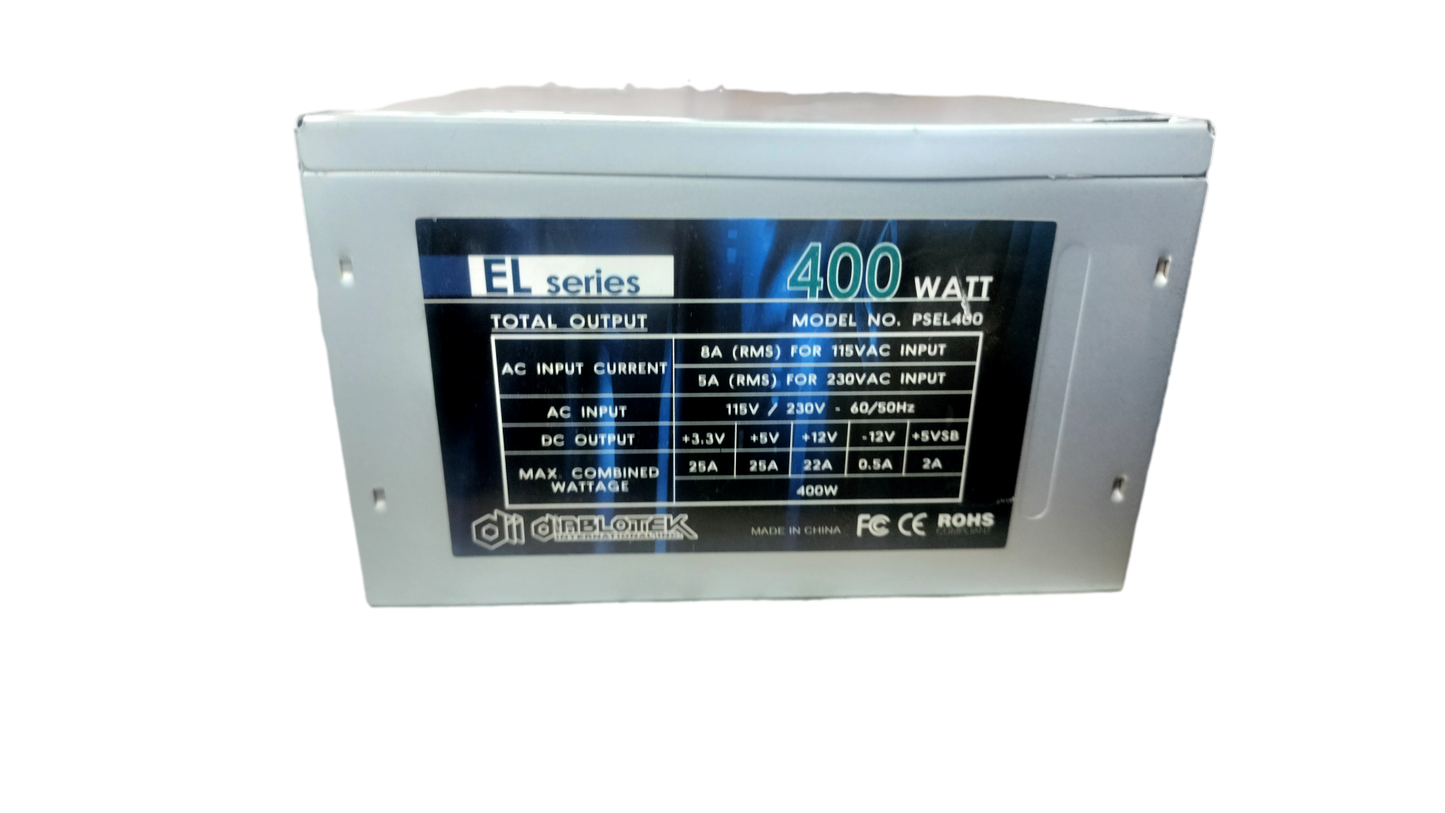 Diablotek EL Series PSEL400 400Watt ATX Power Supply