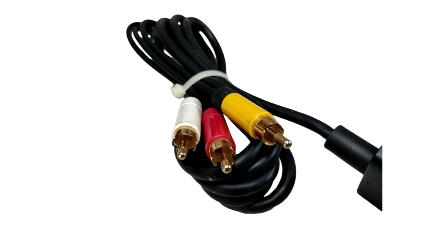 Genuine Microsoft Xbox 360 Composite AV RCA Cable Connection Cord