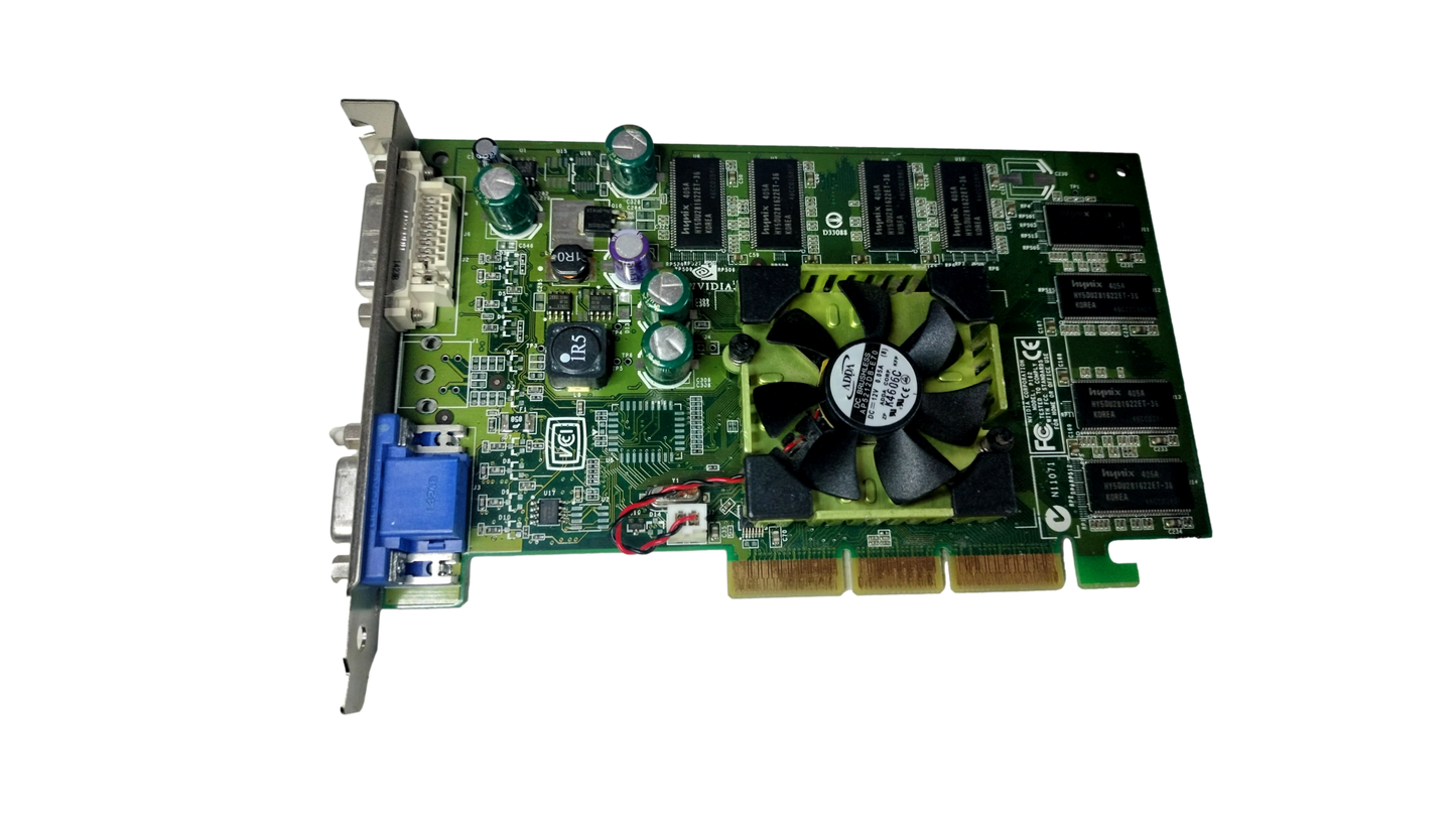 Dell NVIDIA Quadro FX500 128MB DDR 128-Bit DVI/VGA AGP 8X Video Card U0842