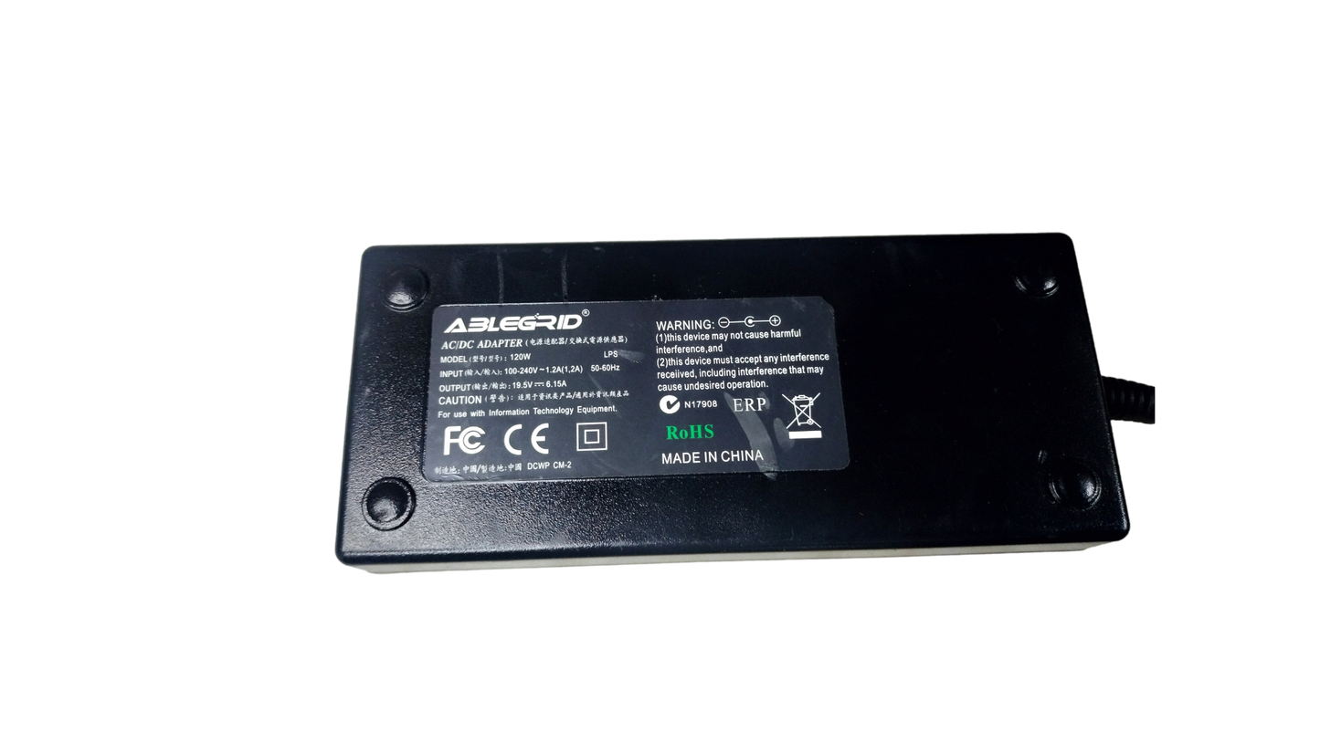 HP Ablegrid 120w 19.5V 6.15A 4.5MM Blue Tip Charger