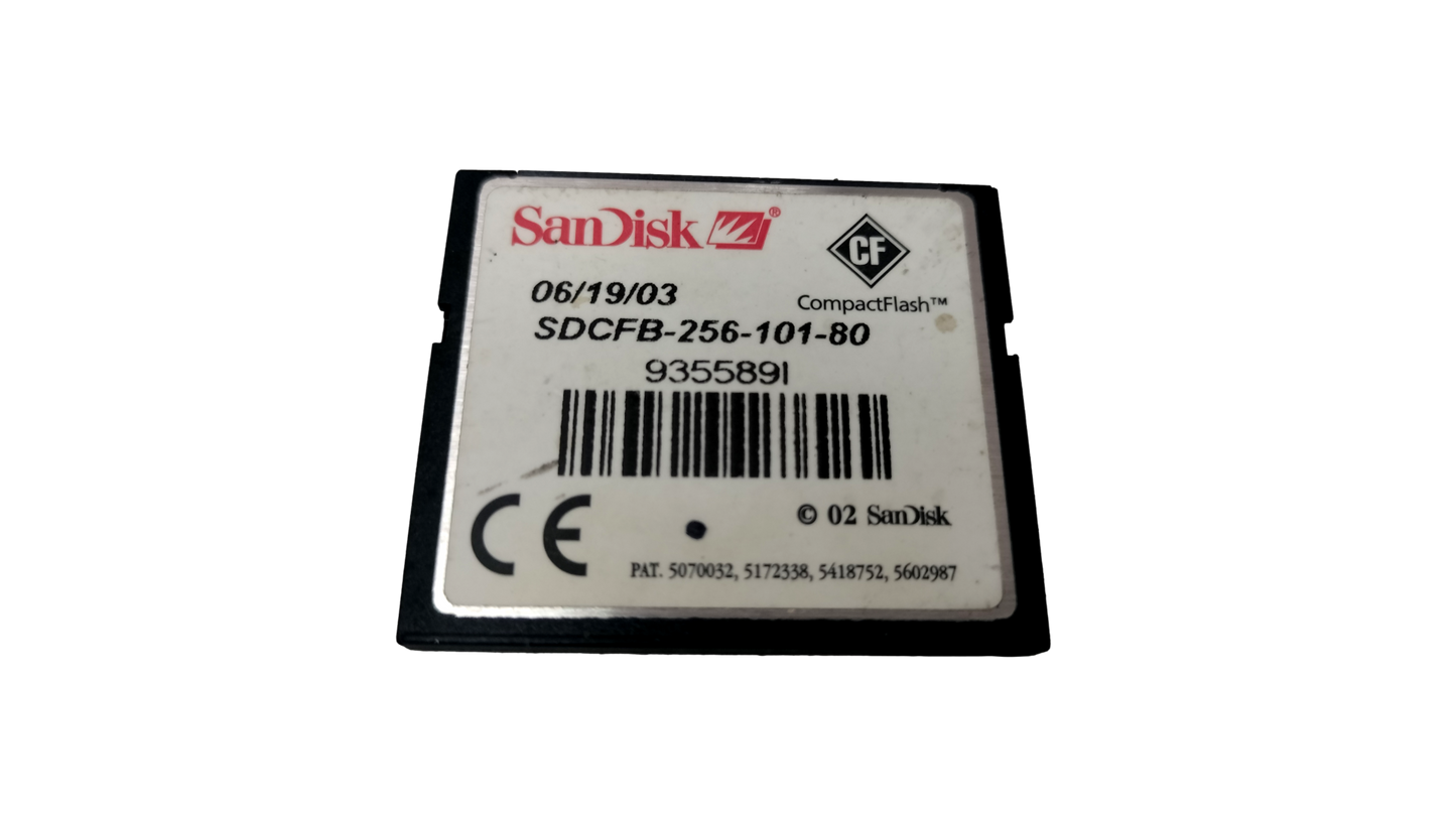SanDisk SDCFB256-101-80 256mb CompactFlash CF Memory Card