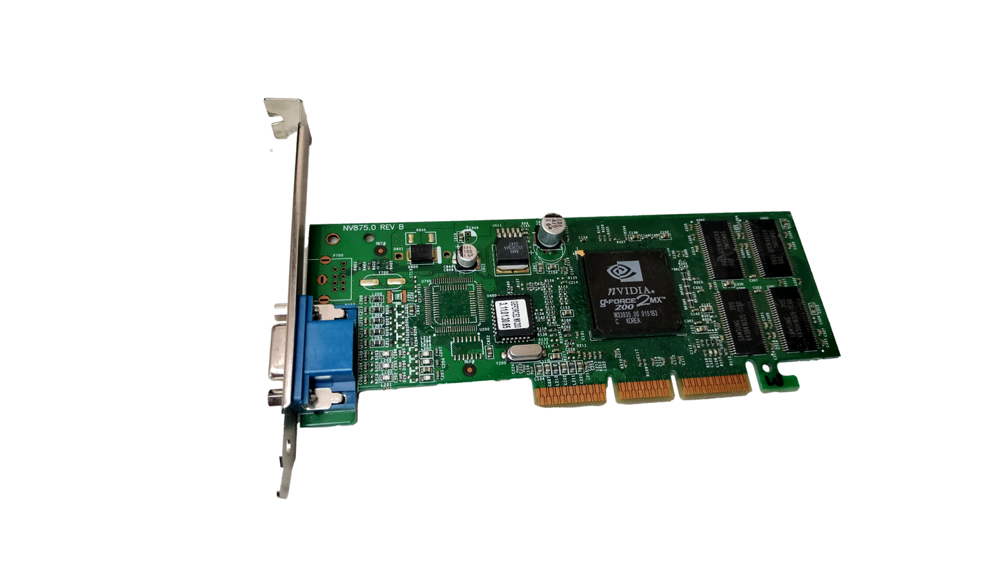 NVidia G-Force 200 2MX Graphics Card NV875.0 Rev B