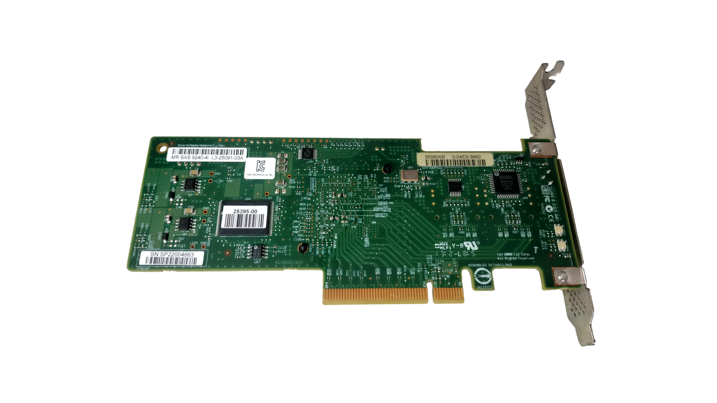LSI MR SAS 9240-4i L3-25091-03A MegaRAID Controller Full Height