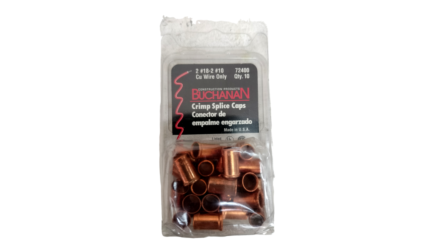 NEW Buchanan 72400 Crimp Splice Caps 23 Total