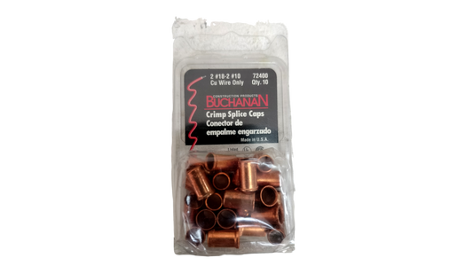 NEW Buchanan 72400 Crimp Splice Caps 23 Total