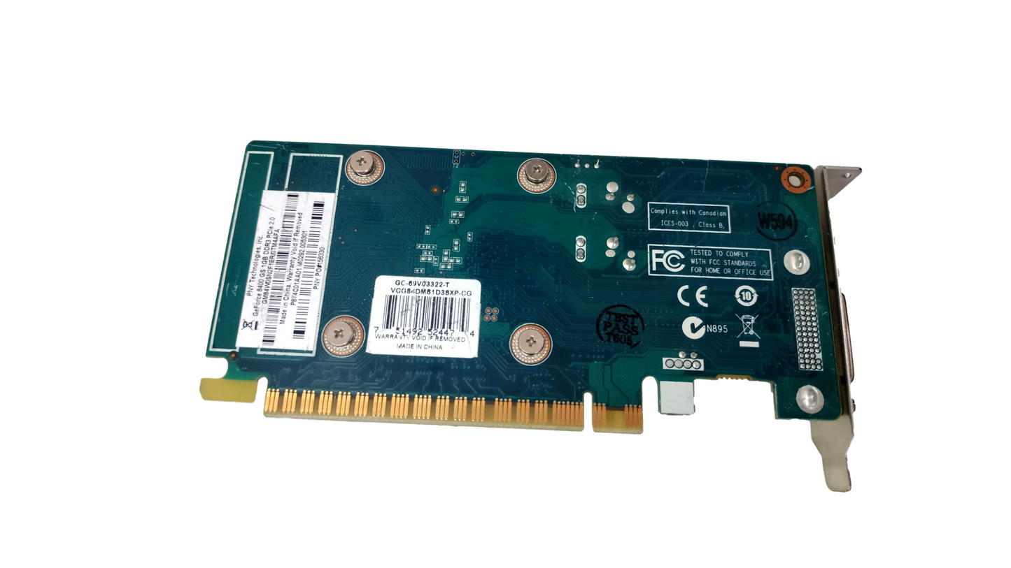 PNY NVIDIA GeForce 8400 GS 1GB DDR3 DMS-59 PCIe x16 2.0 Low Profile