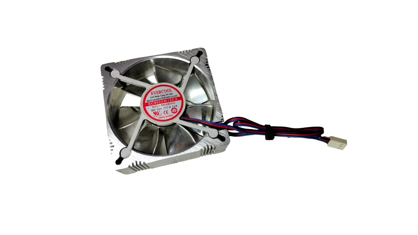 Evercool EC8025M12CA 12V 0.11A Aluminum Case Fan