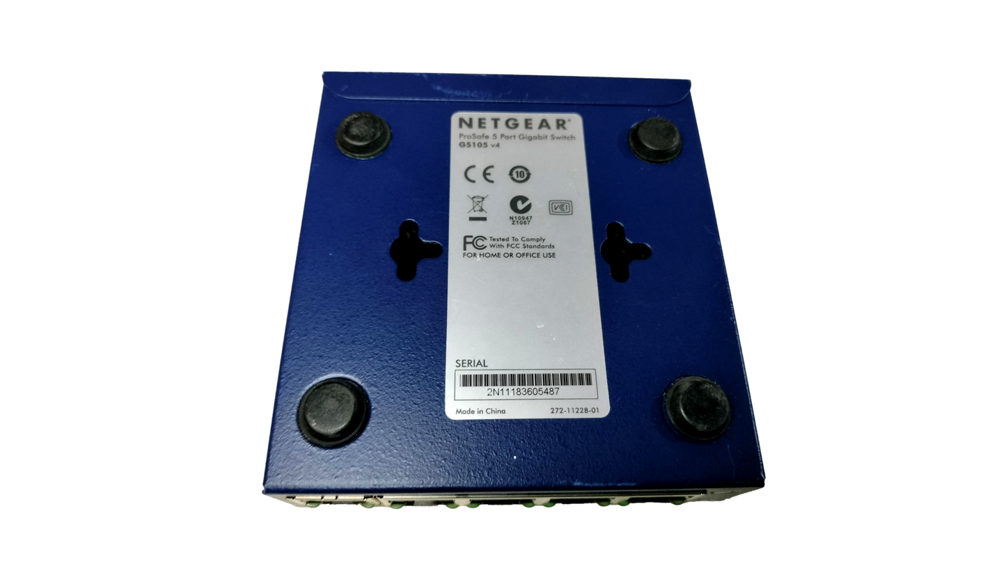 Lot of 3 Netgear GS105 Prosafe 5 Port Gigabit Switchs