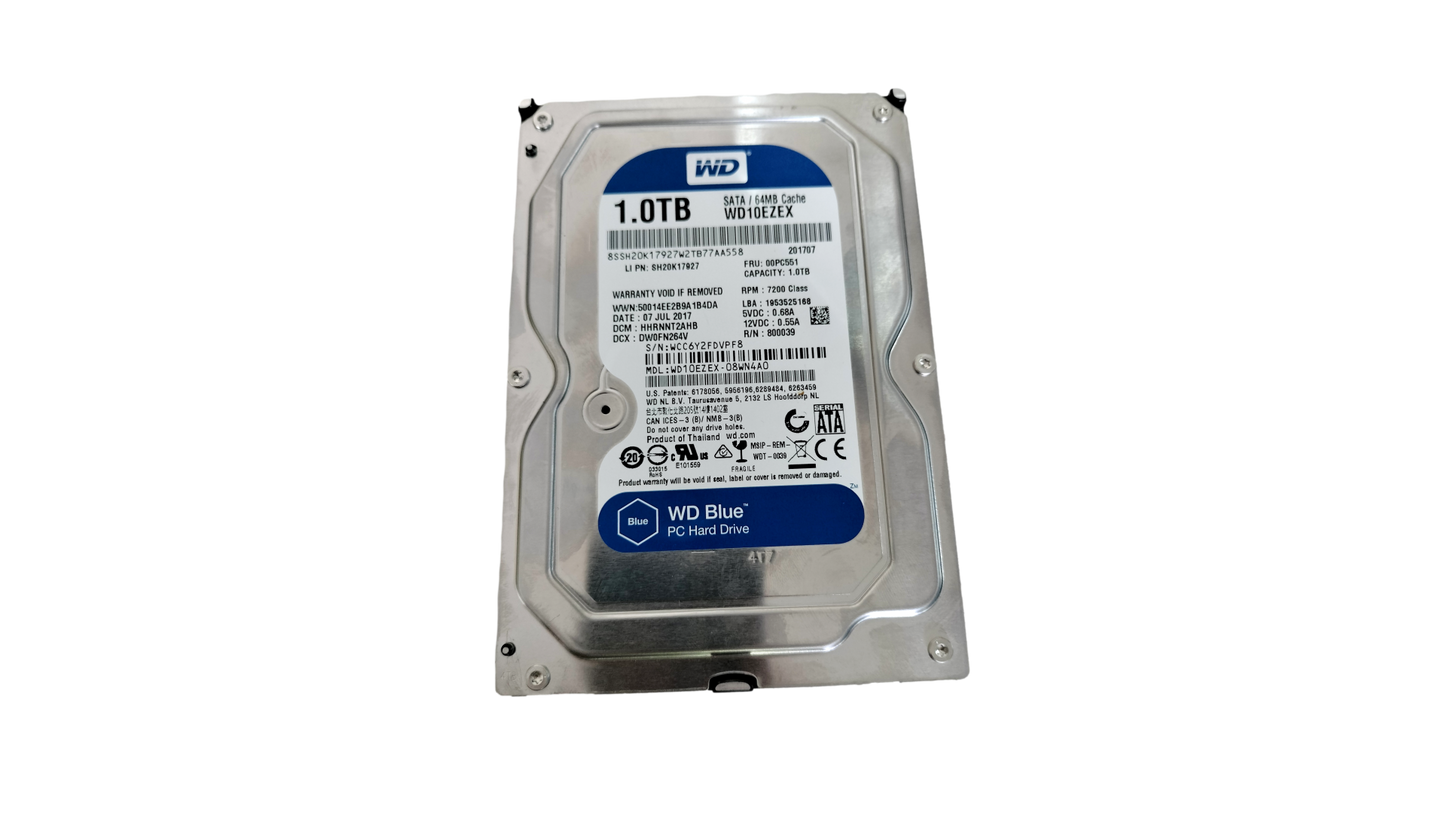 Western Digital Blue WD10EZEX 1TB 7200 RPM 3.5" 6 Gb/s SATA Hard Drive
