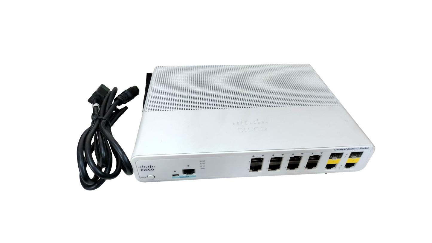 CISCO WS-C2960CX-8TC-L 8-Port Gigabit Managed Switch