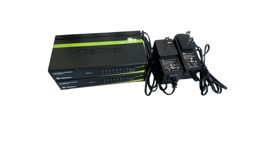 Lot of 2 Trendnet TE100-S80G 8 Port Switch