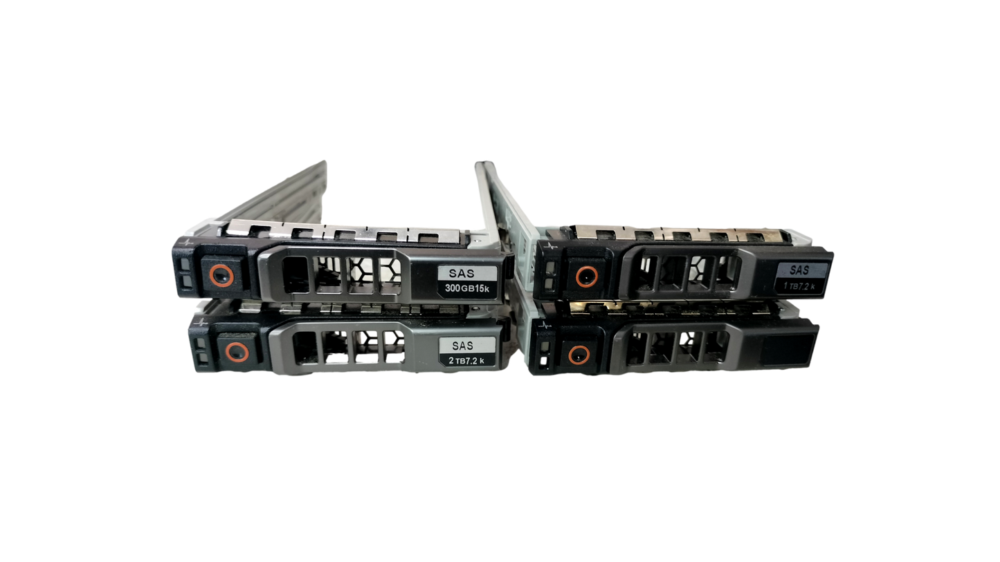 4x Dell 2.5" SAS Hard Drive Tray Caddy 8FKXC for T420 T430 T620 R430 R820 R630