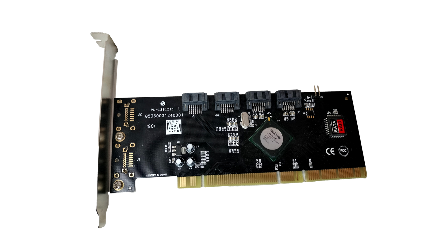 SYBA 3.0GBPS 133MHZ PCI-X SATA 4-PORT RAID CONTROLLER CARD SY-PCX40009