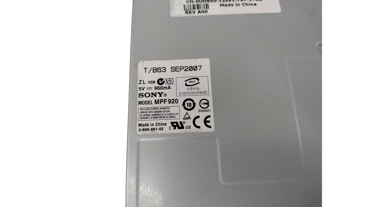 Sony MPF920 Floppy Drive Black