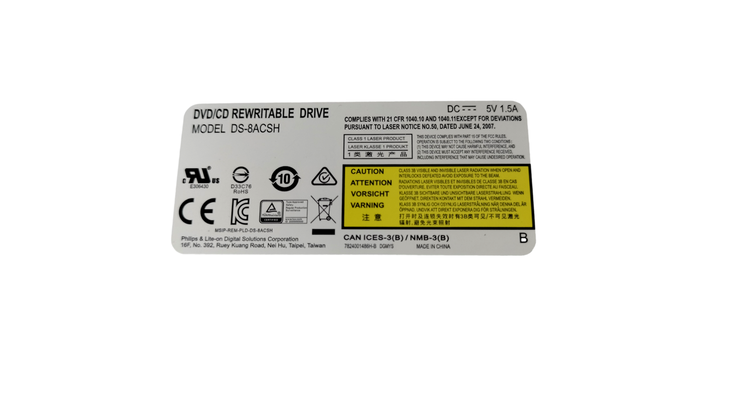 Phillips Lite On DS-8ACSH DVD/CD RW OPTICAL DRIVES