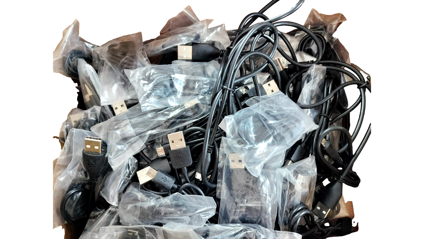 Lot of 80 New 21" Micro USB Cables