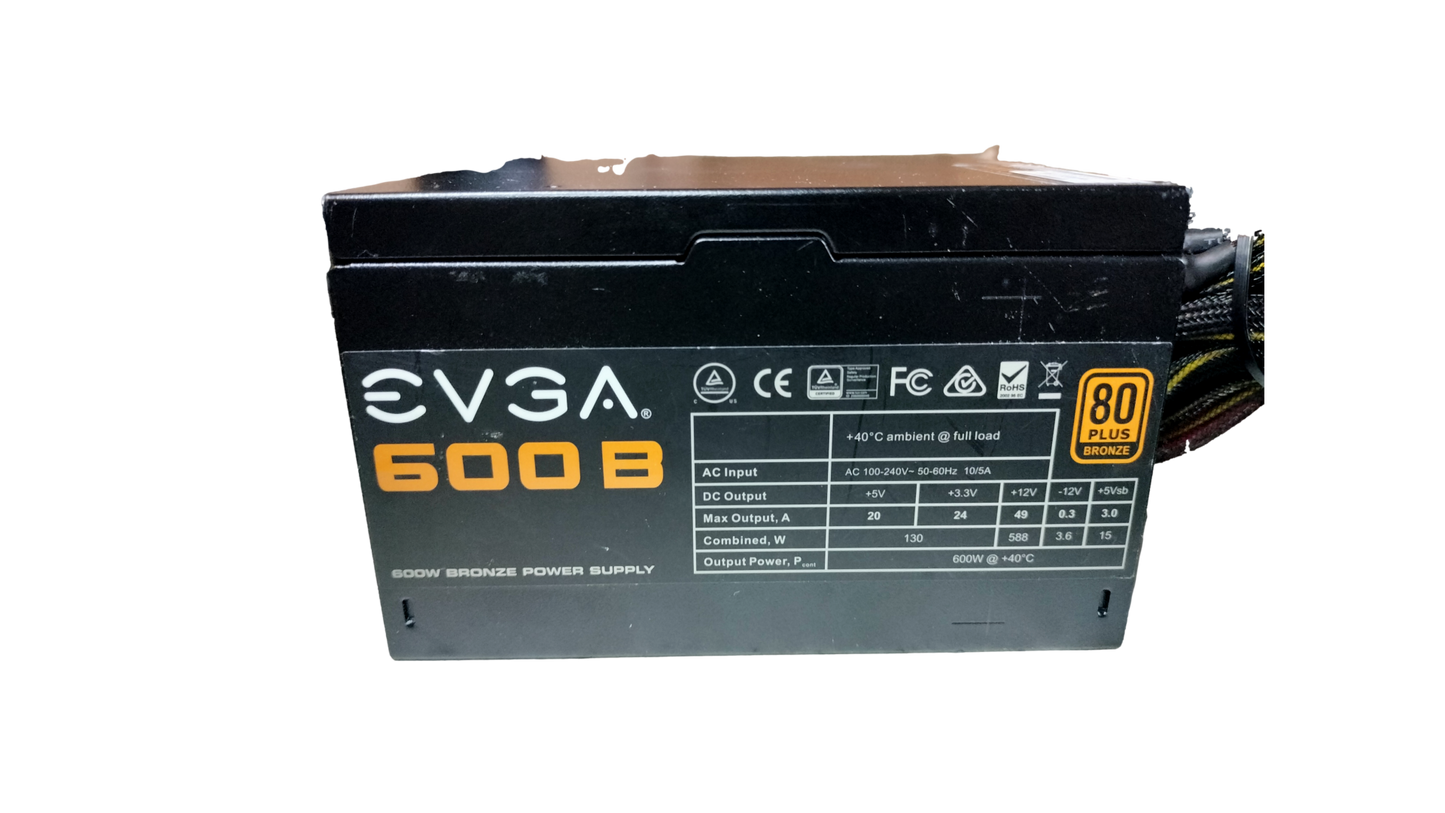 EVGA 600B 100-B1-0600 600W 20+4-Pin ATX Desktop Power Supply