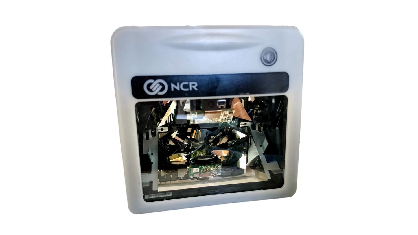 NCR RealPOS 7884 Model 1002 Barcode Scanner Silver