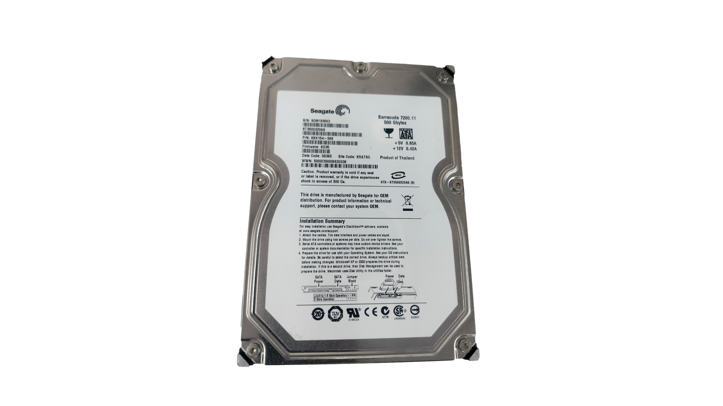 Seagate Barracuda ST3500320AS 500GB Internal 7200RPM 3.5" Hard Drive