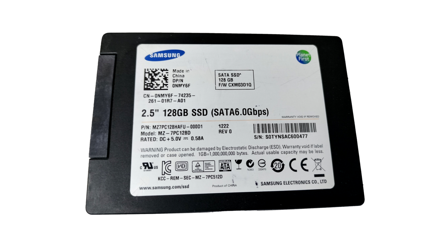 Samsung 128GB 2.5" SATA6 SSD Solid State Drive MZ-7PC128D 90%
