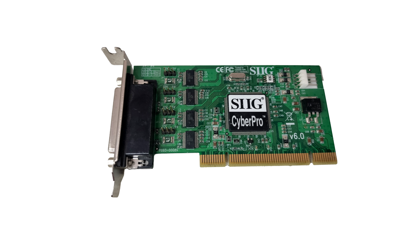 SIIG CyberPro LP-P40011-S6 4-Port Serial Low Profile Card