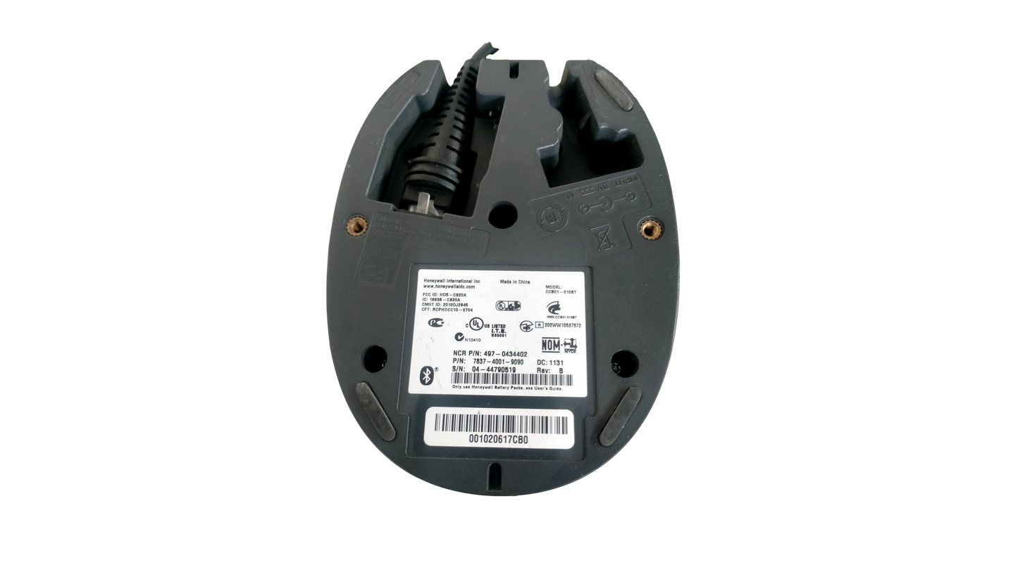 NCR Honeywell Xenon 1920 Scanner and Charging Base 7837-4001-9090