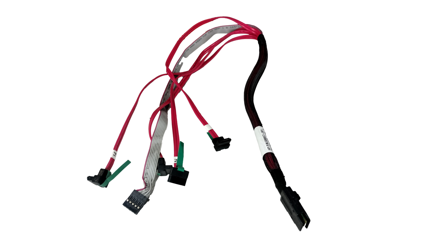 HP Proliant ML330 G6 SAS Cable Assembly to 4-SATA 598657-001